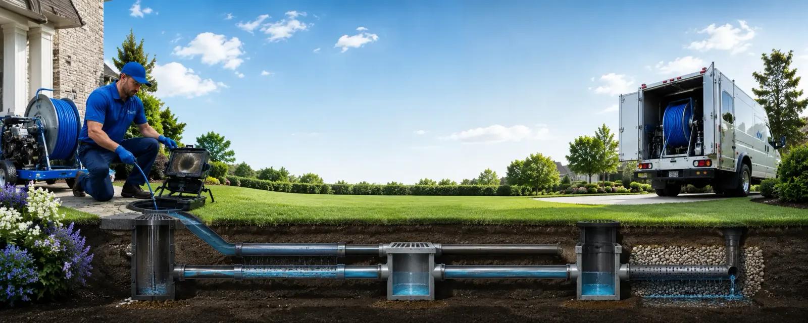 Outdoor drain cleaning information for Manchester, MO